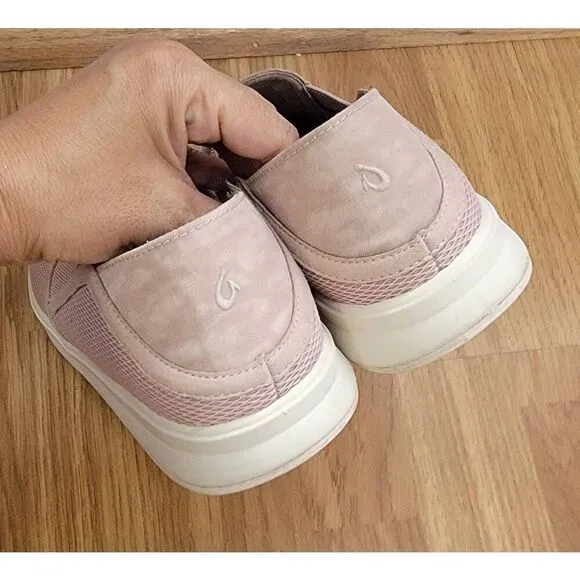 OLUKAI Ki'ihele Rose Dust Pull-On Shoes 7