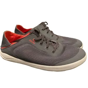 Olukai Moku Pae Charcoal Slip Ons Size 9