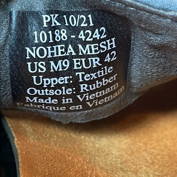 Olukai Nohea Mesh Mens Size 9/EU 42 Dark Shadow Slip On Collapsible Heel Sneaker