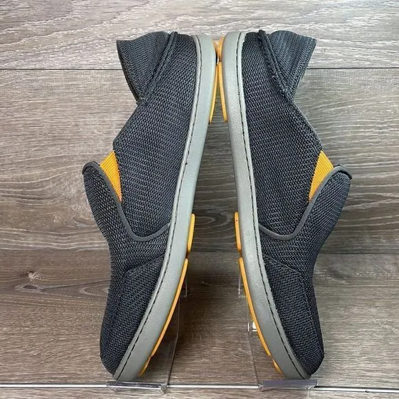 Olukai Nohea Mesh Mens Size 9/EU 42 Dark Shadow Slip On Collapsible Heel Sneaker