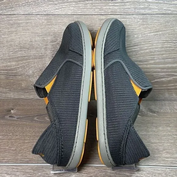 Olukai Nohea Mesh Mens Size 9/EU 42 Dark Shadow Slip On Collapsible Heel Sneaker