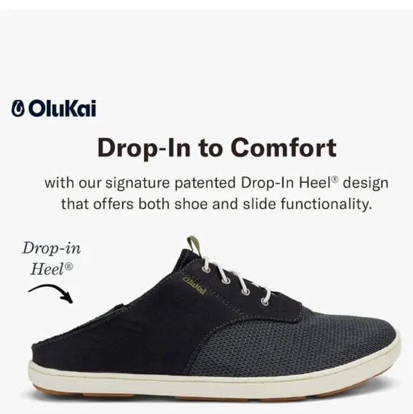OluKai Nohea Moku Stretch All Weather Breathable Mesh Sneakers Size 10 Mens