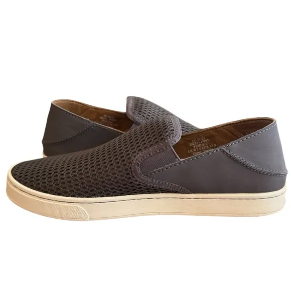 OluKai NWT PEHUEA Slip-on Sneaker - Pavement Women’s Size 7.5