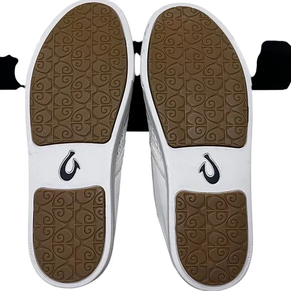 OluKai Pehuea Breathable Slip-On Shoes, Bright White, 9.5