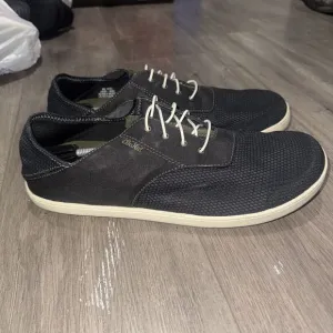 Olukai Shoes Mens Size 13 Navy Blue Nohea Moku Slip On Canvas Mesh