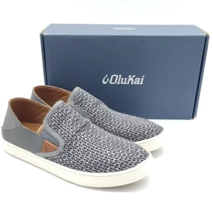 Olukai Women's Pehuea Pa'i Slip On Casual Sneakers Charcoal / Mo'o Size 10