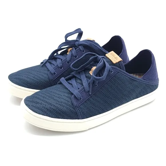 Olukai Women's Pehuea Pa'i Slip On Casual Sneakers Charcoal / Mo'o Size 10