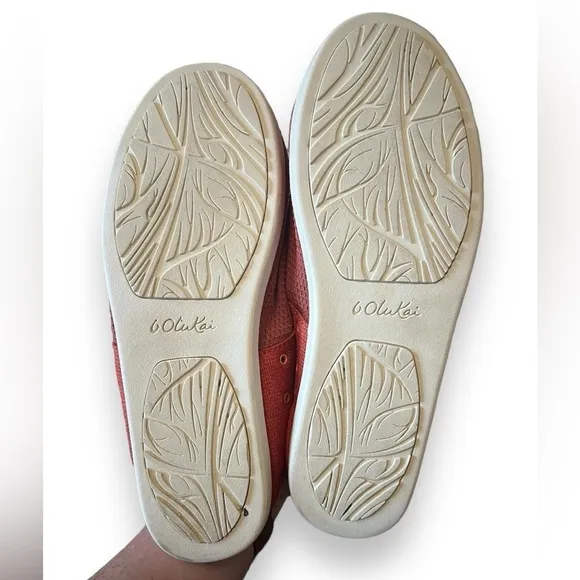 OLUKAI Women's Waialua Lace Slip On Sneaker Raw Clay