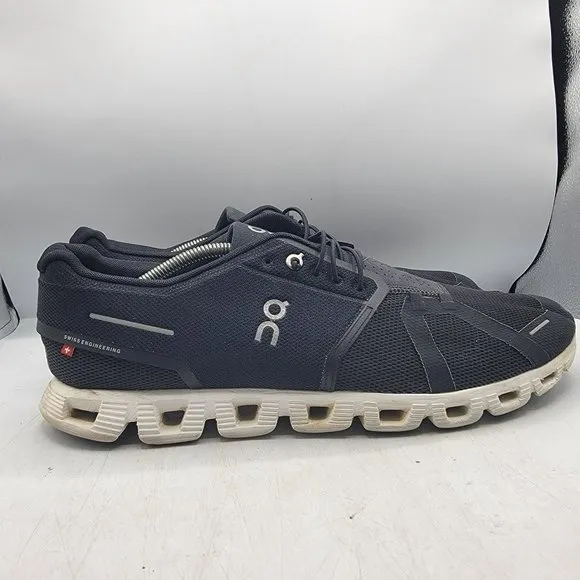 On Cloud 5 Mens 13 Black Running Shoes Casual Athletic Lightweight Outdoors
