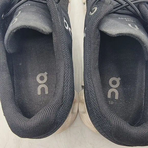 On Cloud 5 Womens 7.5 Black Running Shoes Athletic Causal Comfort Lightweight