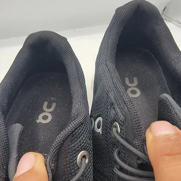 On Cloud 5 Womens 7.5 Black Running Shoes Athletic Causal Comfort Lightweight