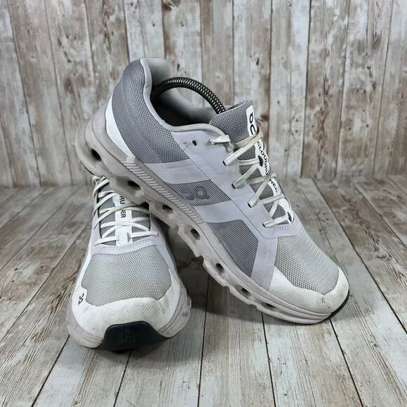 On Cloud‎ Running Shoes Athletic Sneakers Cloudtec Performance Gray White US 11