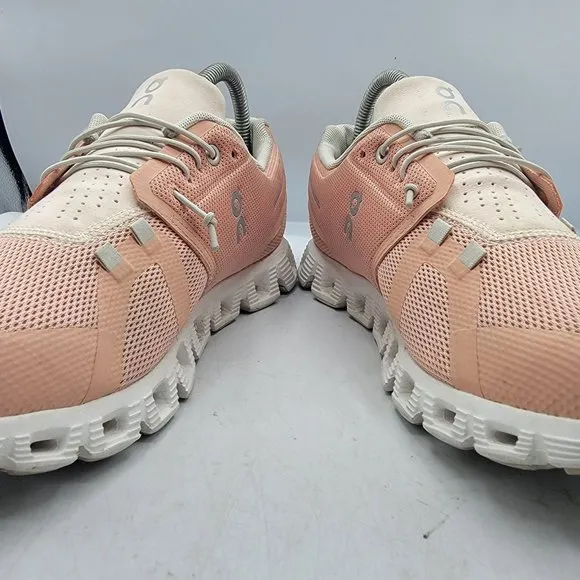 On Running Cloud 5 Womens Size 9.5 Rose Shell Running Shoes Lightweight Athletic