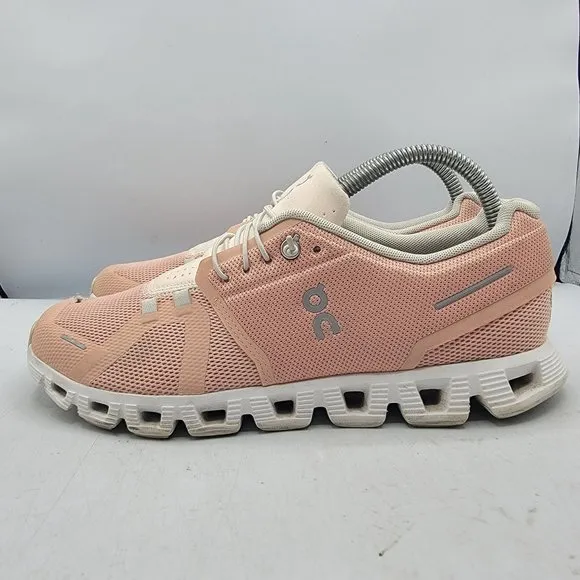 On Running Cloud 5 Womens Size 9.5 Rose Shell Running Shoes Lightweight Athletic