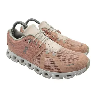 On Running Cloud 5 Womens Size 9.5 Rose Shell Running Shoes Lightweight Athletic