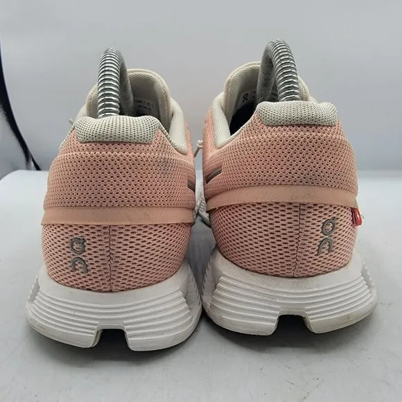 On Running Cloud 5 Womens Size 9.5 Rose Shell Running Shoes Lightweight Athletic