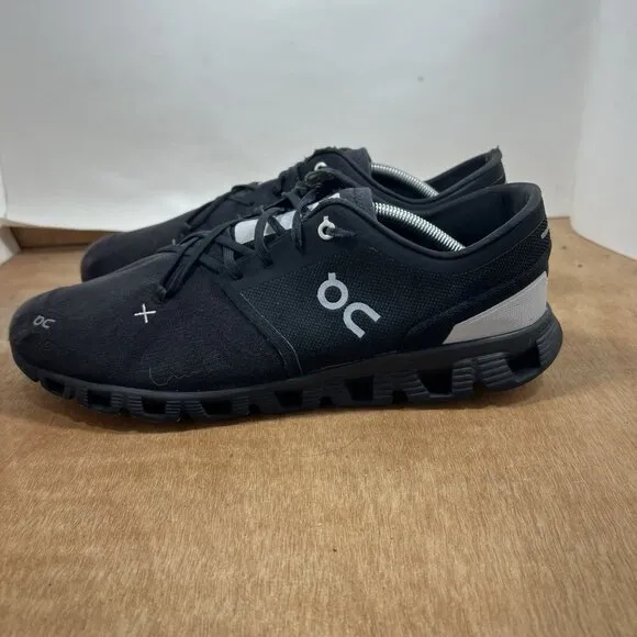On Running Cloud X 3.0 Men's Size 12 Lightweight Running Shoes Black 60.98705