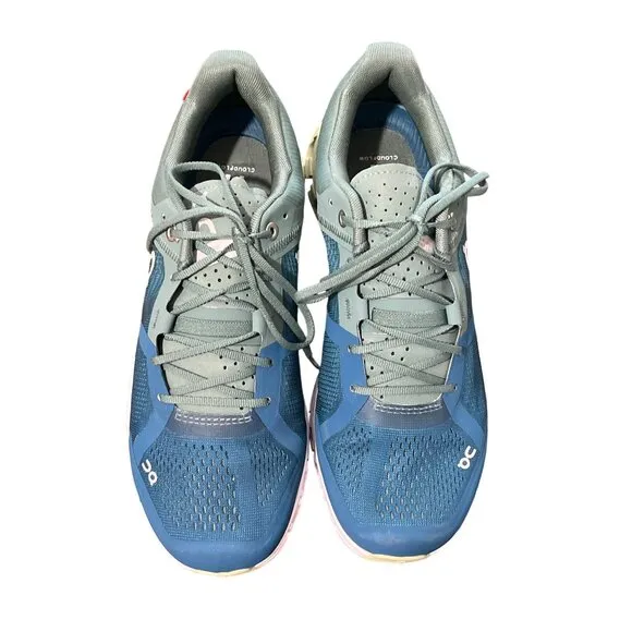 On Running Cloudflow Sneakers Athletic Shoes Swiss Teal Mens Size 7
