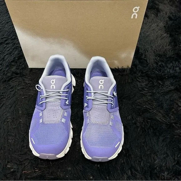 ON CLOUD 5 blueberry feather running lace up shoes sneakers women’s 7 new in box