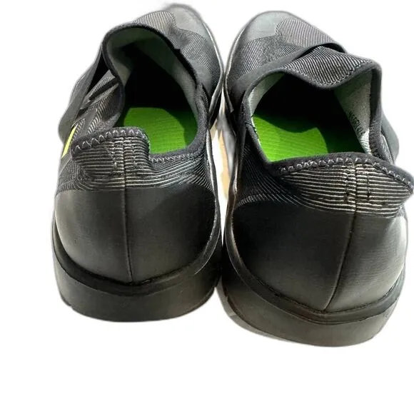 Oofos Oomg Fibre Low Shoes Slip On Sneaker Black Recovery Support Mens sz 9.5