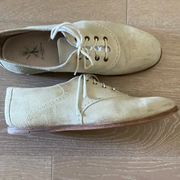 Opening Ceremony cream suede leather derby oxfords men euro 42 style #8509