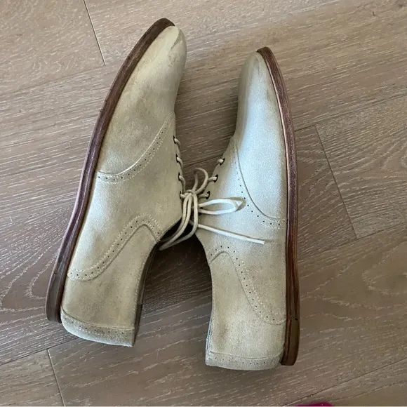 Opening Ceremony cream suede leather derby oxfords men euro 42 style #8509