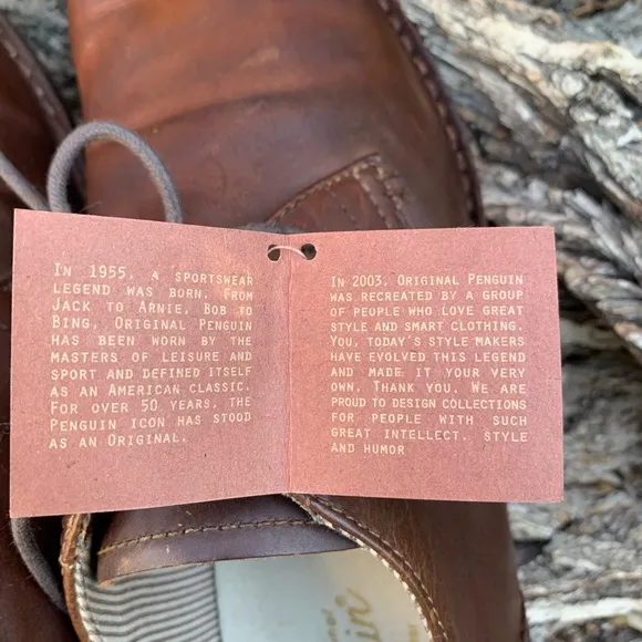 Original Penguin Wayland Leather Oxfords .