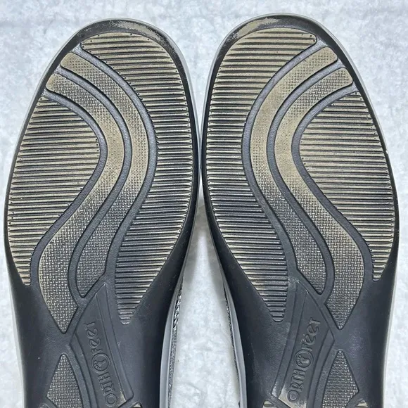 Orthofeet Womens Grey Palma Stretch Knit Orthotic Insoles Sneaker Shoes SZ 11 M