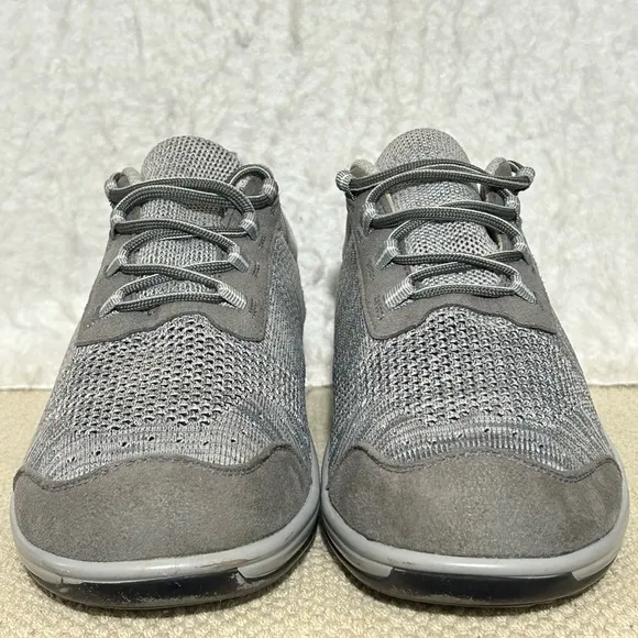 Orthofeet Womens Grey Palma Stretch Knit Orthotic Insoles Sneaker Shoes SZ 11 M