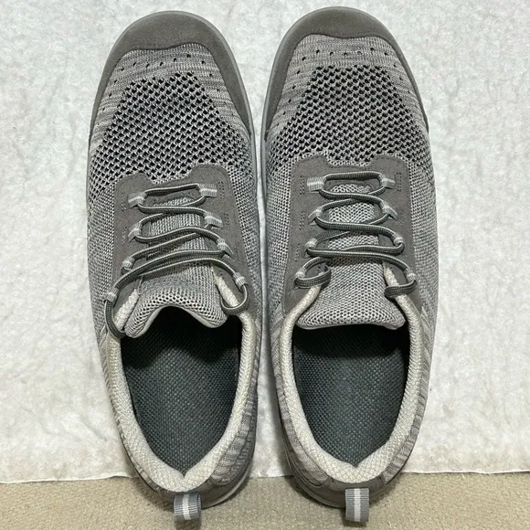Orthofeet Womens Grey Palma Stretch Knit Orthotic Insoles Sneaker Shoes SZ 11 M