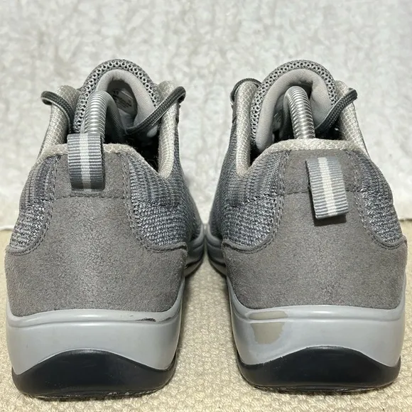 Orthofeet Womens Grey Palma Stretch Knit Orthotic Insoles Sneaker Shoes SZ 11 M