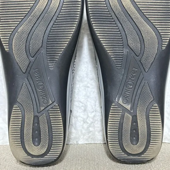 Orthofeet Womens Grey Palma Stretch Knit Orthotic Insoles Sneaker Shoes SZ 11 M