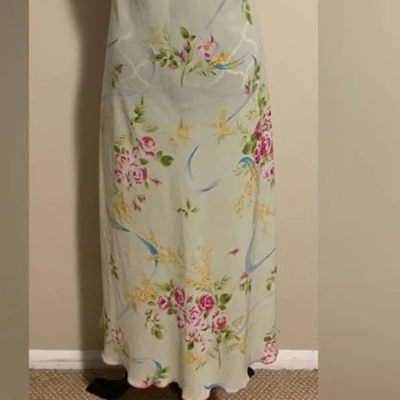Oscar De La Renta robe and slip dress gown set