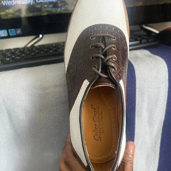 Other-stories Men's White and Brown Oxfords