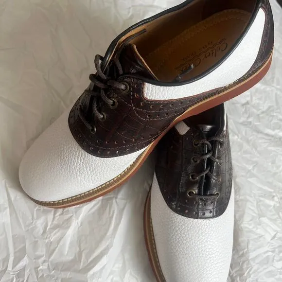 Other-stories Men's White and Brown Oxfords