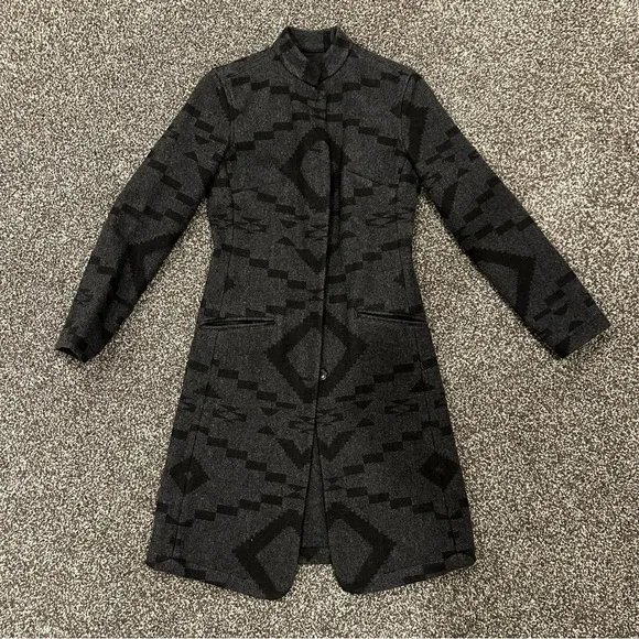 Overland Willow Southwest Wool-Blend Coat brand new