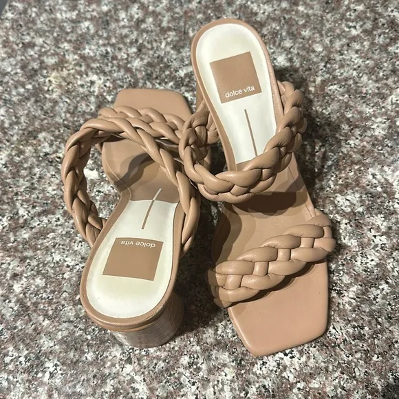 Paily Braided Heels Stella in Color Cream