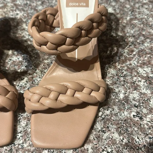 Paily Braided Heels Stella in Color Cream