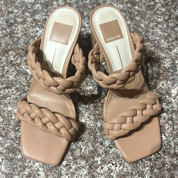 Paily Braided Heels Stella in Color Cream