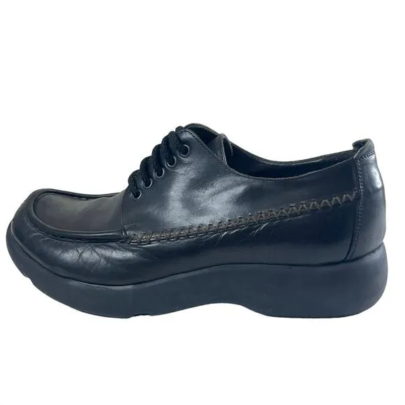 Patrick Cox Designer Lace-up Shoes Women's Size 41 EU 10 US Leather Oxfords Y2K