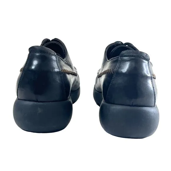 Patrick Cox Designer Lace-up Shoes Women's Size 41 EU 10 US Leather Oxfords Y2K
