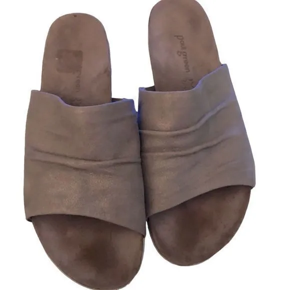 Paul Green Leather Comfort Slides US Size 9