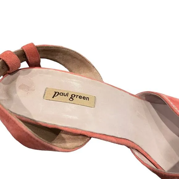 Paul Green Rose Suede Platfom Heels Size 10