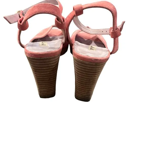 Paul Green Rose Suede Platfom Heels Size 10