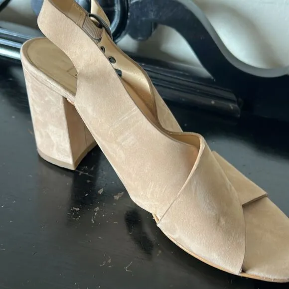 Paul Green Retro Cross Strap Slingback Sandal Block Heel