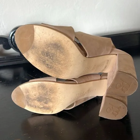 Paul Green Retro Cross Strap Slingback Sandal Block Heel