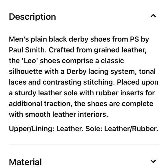 Paul Smith Leo Dark Brown Oxfords
