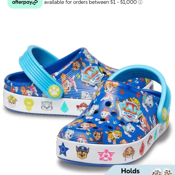 Paw Patrol toddler Blue Clogs crocs 6c