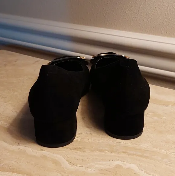 Pazzion Suede Short Block Heels (NWOT)