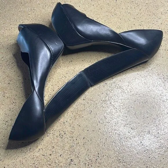 Pelle Moda Amelia Black Platform Stiletto Open Toe High Heels 7